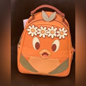 Disney Parks Loungefly 2023 Flower and Garden Festival Orange Bird Mini Backpack
